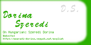 dorina szeredi business card